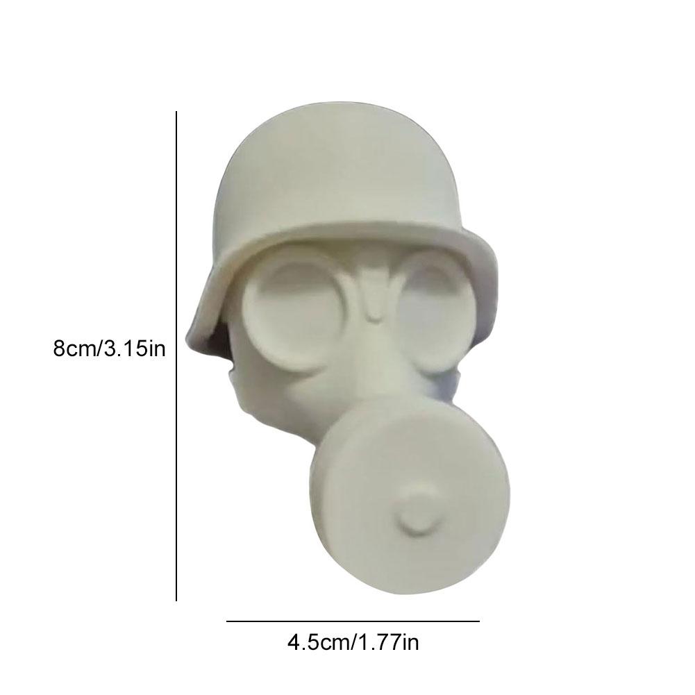 1-5 Stück Lustiger Gasmasken-Flaschenverschluss Kreativer Staubdichter Weinstopfen Wiederverwendbarer Bierdeckel zur Likörkonservierung & Staubdichtung