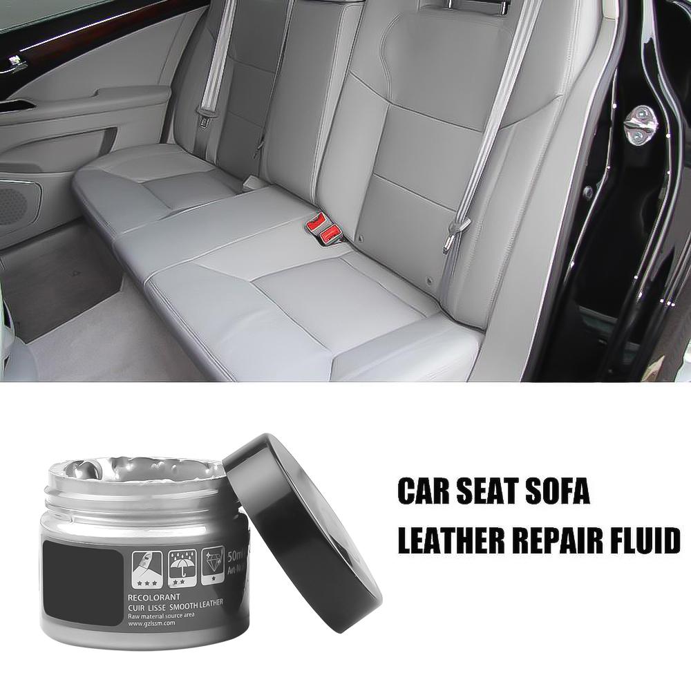50ml Leerreparatiecrème Kit Schoen Autostoel Bankjassen Gaten Kras Crack Herstellen Reparatie Kleur Autoverzorgingsset Vloeibaar Leer Huid Opknappen Reparatie Tool