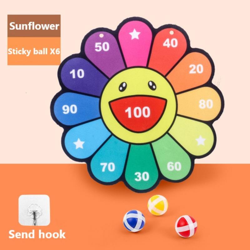 Placă de darts creativă, țintă animală, minge lipicioasă, aruncare, minge lipicioasă, jucării pentru copii