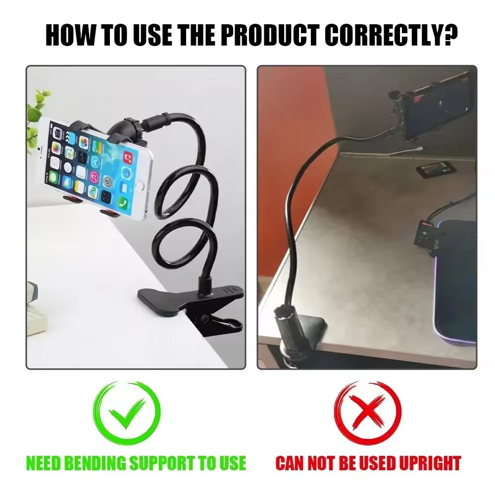 Universal Mobile Phone Holder Flexible Long Arm lazy Phone Stands Clamp Bed Office Desk Table Clip Bracket for Smartphone Stand