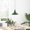 Adjustable Height Pendant Lamp E27 Green Glossy Ø 31 Cm Metal