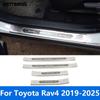 For Toyota Rav4 Rav 4 - 2024 2025 Exterior Door Sill Scuff Plate Welcome Pedal Entry Guard Accessories Car Styling