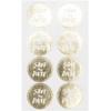 Stickers - Rico Design - Save the Date - 32 Pieces - Round - 3 Cm Diameter