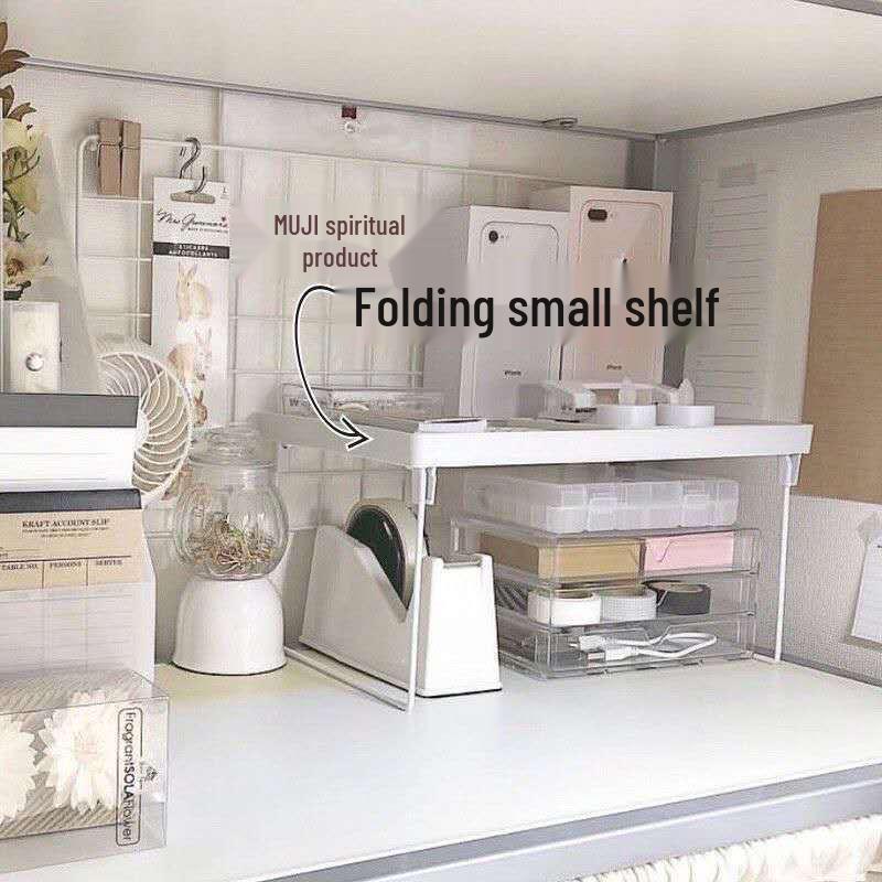 Nordic Style Foldable Desktop Organizer Shelf for Office and Dorm