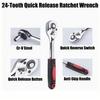 12PCS set of automotive repair tools, 1/2 large flying ratchet wrench, quick socket wrench set with ratchet installed tool