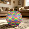 1pc Rainbow Plaid Size 5 Soccer Ball Professional Match Training Football Indoor &Outdoor Sports Ball Lightweight Durable m6551