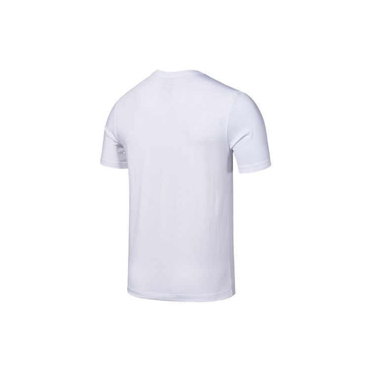 Nike Solid Color Crew Neck Sports Tee Men Tops White BQ2971-100
