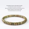 Grünes Sandelholz Pillenperlen Armband: 4*7MM Holz-Schnur für Männer & Frauen