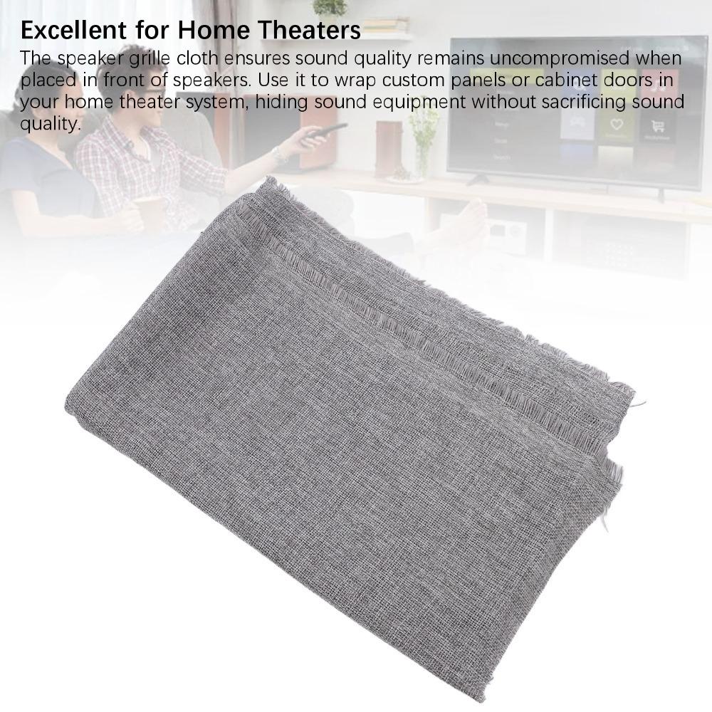 Light Transmitting Single Layer Speaker Grill Cloth Speaker Mesh Grill Fabric  Stereo Systems