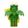 LEGO Figure Print Collection, Green Dragon Man Glow Keychain Building Blocks 1pcs KE224H KE224H