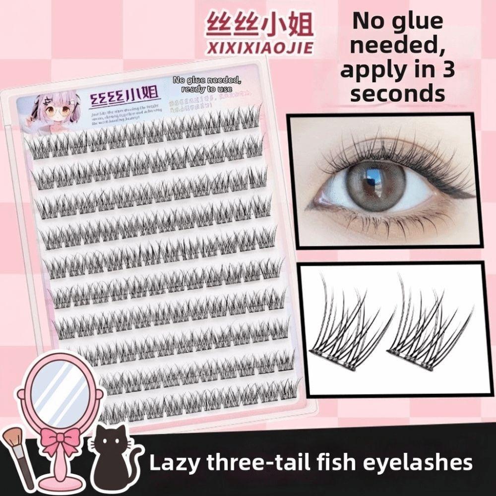 Gentle DIY Lashes Extension Lower 6MM Fox-Style Fake Eyelashes Self Adhesive False Eyelashes  Party