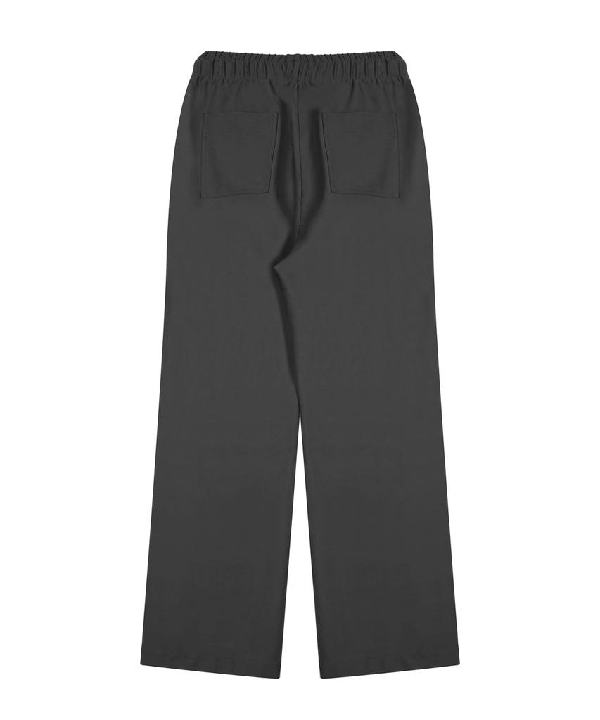 Nodeuyuumeon R/N Spandex Relaxed Elastic Waist Slacks [Charcoal]