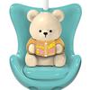 Cute Bear Desk Lamp 3 Lighting Modes LED Nursery Bedside Table Lamp Rechargeable Night Light for Bedroom Study