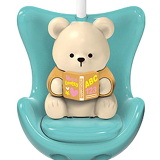 Cute Bear Desk Lamp 3 Lighting Modes LED Nursery Bedside Table Lamp Rechargeable Night Light for Bedroom Study