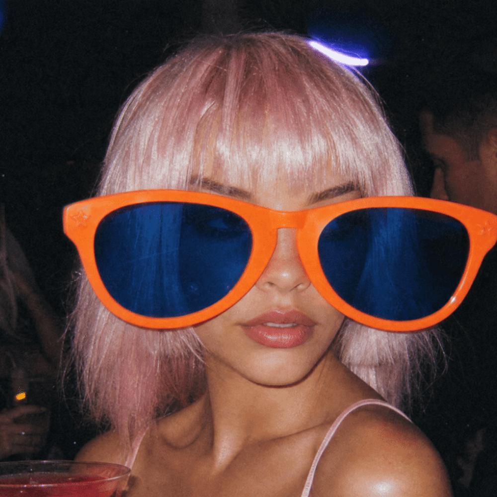 Oversized Party Props Plastic Funny Glasses Music Festival Photo Props Hawaii Tropical Party