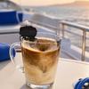 Yousheng Boat Motor Coffee Stirrer, Manual Wind-up Outboard Engine Drink Mixer, Mini Stainless Steel Marine Motor Stirrer for Coffee Milk Tea