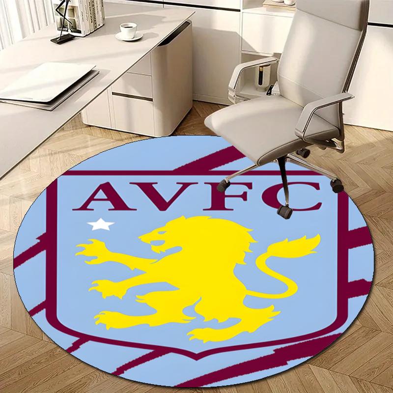 Personalized Aston Villa Round Chair Office Rug - Perfect for Mat, Office Chair & More - Ideal Gift for Birthdays and Holidays