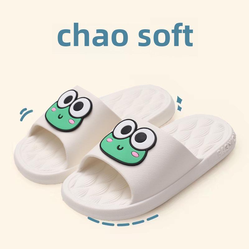 

Літні дитячі мультяшні капці: Милі сандалі для дому/вулиці для хлопчиків та дівчаток Little Frog; Size 26-27-170mm білий