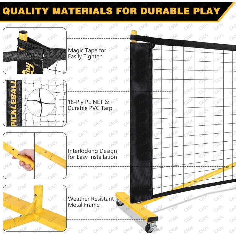 CAOX 6.7M Outdoor Pickleball & Tennis Net Stand