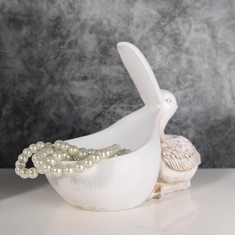 Big Beak Bird Storage Statue Creative Resin Storage Ornament for Home Decor, Bedroom, Living Room, Study, and Office Desk Decor