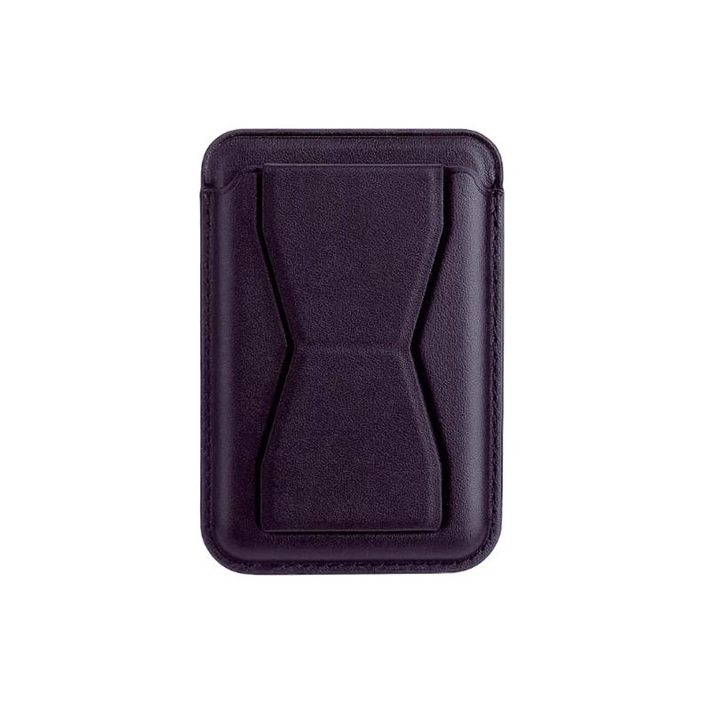 Universal Mobile Phone Stand Pu Leather Magnetic Wallet Case For Magsafe Magnetic Card Holder Pocket Cover With Bracket Card Bag
