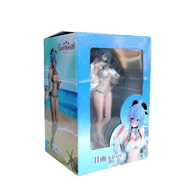 25cm Anime Genshin Impact Ganyu Figure Hentai Action Figurine Kawaii Swimsuit Game Pvc Statue Model Doll Decoration Kids Gifts