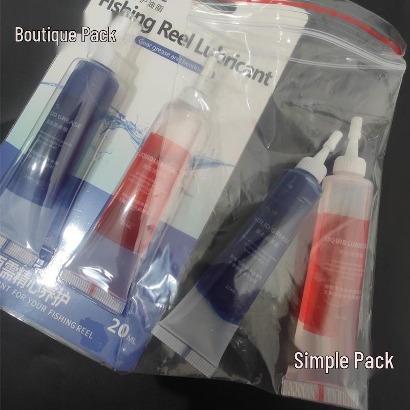 Fishing Reel Maintenance Kit: Gear Bearing Grease, Spinning & Water Drop Wheel Oil, Drum Grease.