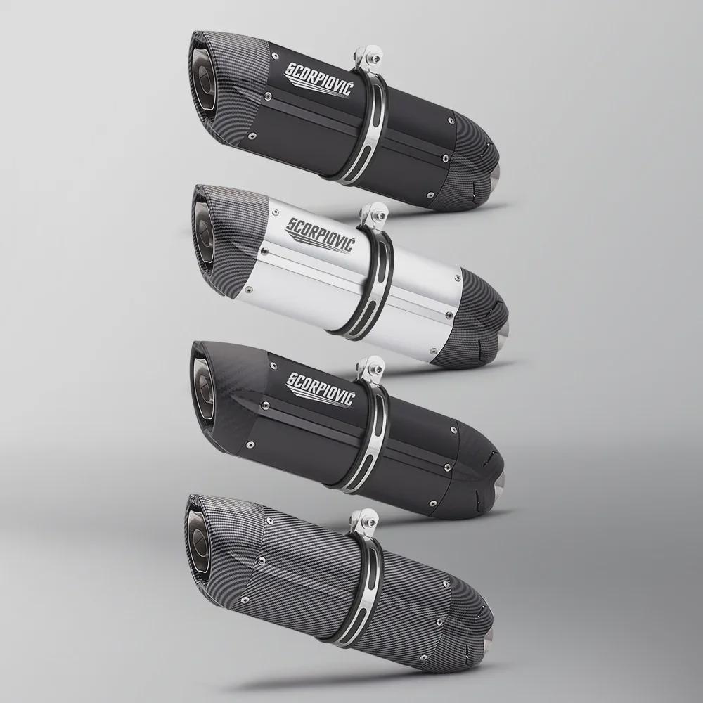 51MM Universal Motorcycle Race Muffler - Big Devil Tail Exhaust for 600 250SR 321R