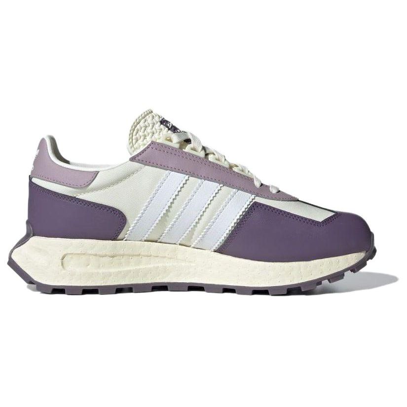 Adidas Originals Retropy E5 Sports Adventure Slip-Resistant Durable Low-Top Lifestyle Shoes Women Sneakers White Purple IE8441