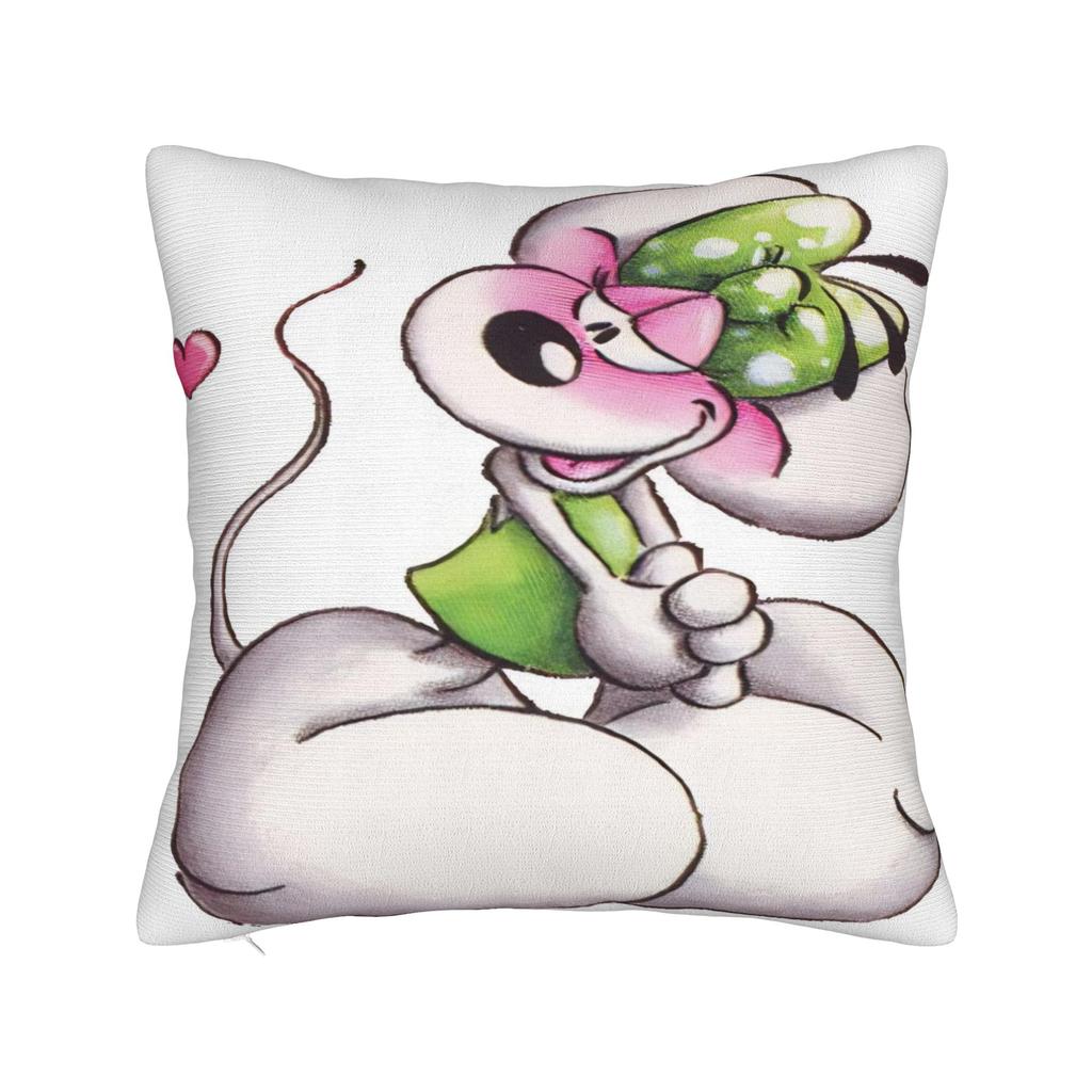 Pillow Case Cartoon Diddl Diddlina   Soft  Pillow Cover For Living Room Sofa Novelty Pillowcases