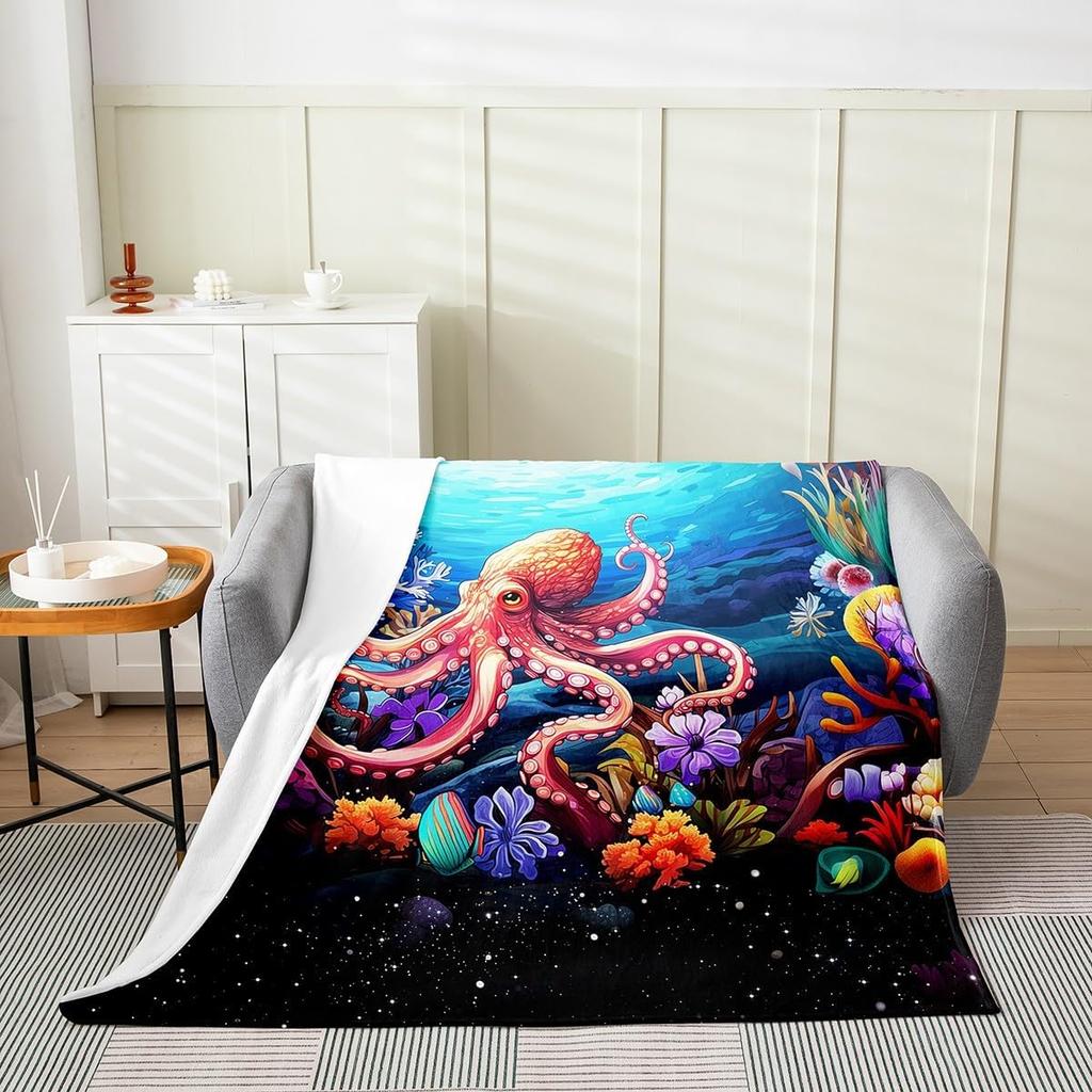Japanese Style Blanket White Black Crane Throw Blanket Cherry Blossoms Fleece Twin Geometric Plaid Fuzzy Blanket All