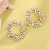 Modern Sunflower Earrings With Geometric Alloy Design For Women Party Wear