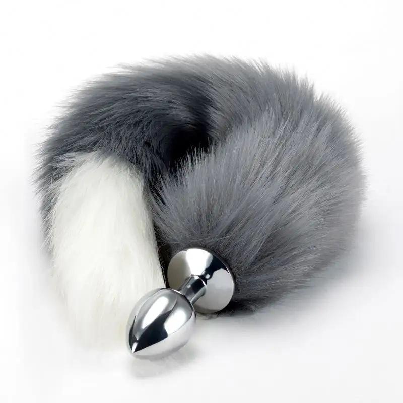 Anal Plug Tail Fox Sexy Toys Stainles Steel Butt Plug  Game Cosplay Anal Sex Toys for Woman Couples Anal Plug with Tail