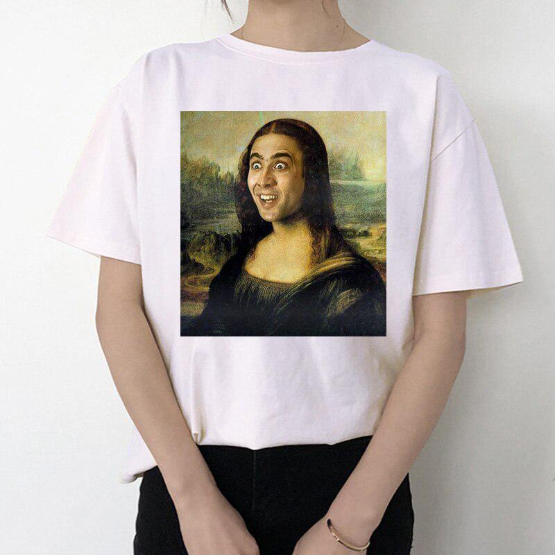 Buy Summer Mona Lisa Print T Shirts 
