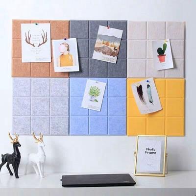 Style Letter Note Kindergarten Works Cork Board Stickers Message Photos Show Wall Background Board Felt Photo Wall Display Wall