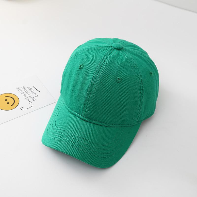 New Solid Baseball Cap For Children Boys Girls Cotton Sunhat Unisex Outdoor Sports Snapback Fishing Baseball Hat Korean Style