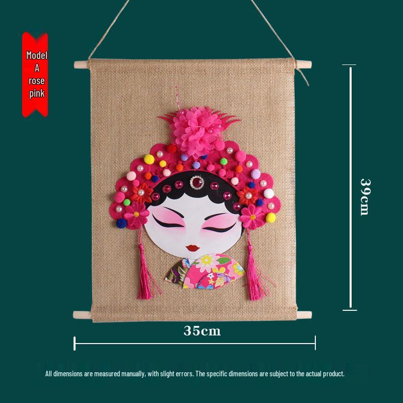 Dziecięcy Zestaw do Samodzielnego Tworzenia Masek Opery Pekińskiej: Rękodzieło na powrót do szkoły z tutorialem