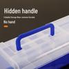 Double-Layer Fishing Tackle Box with Removable Dividers for Hooks and Tools