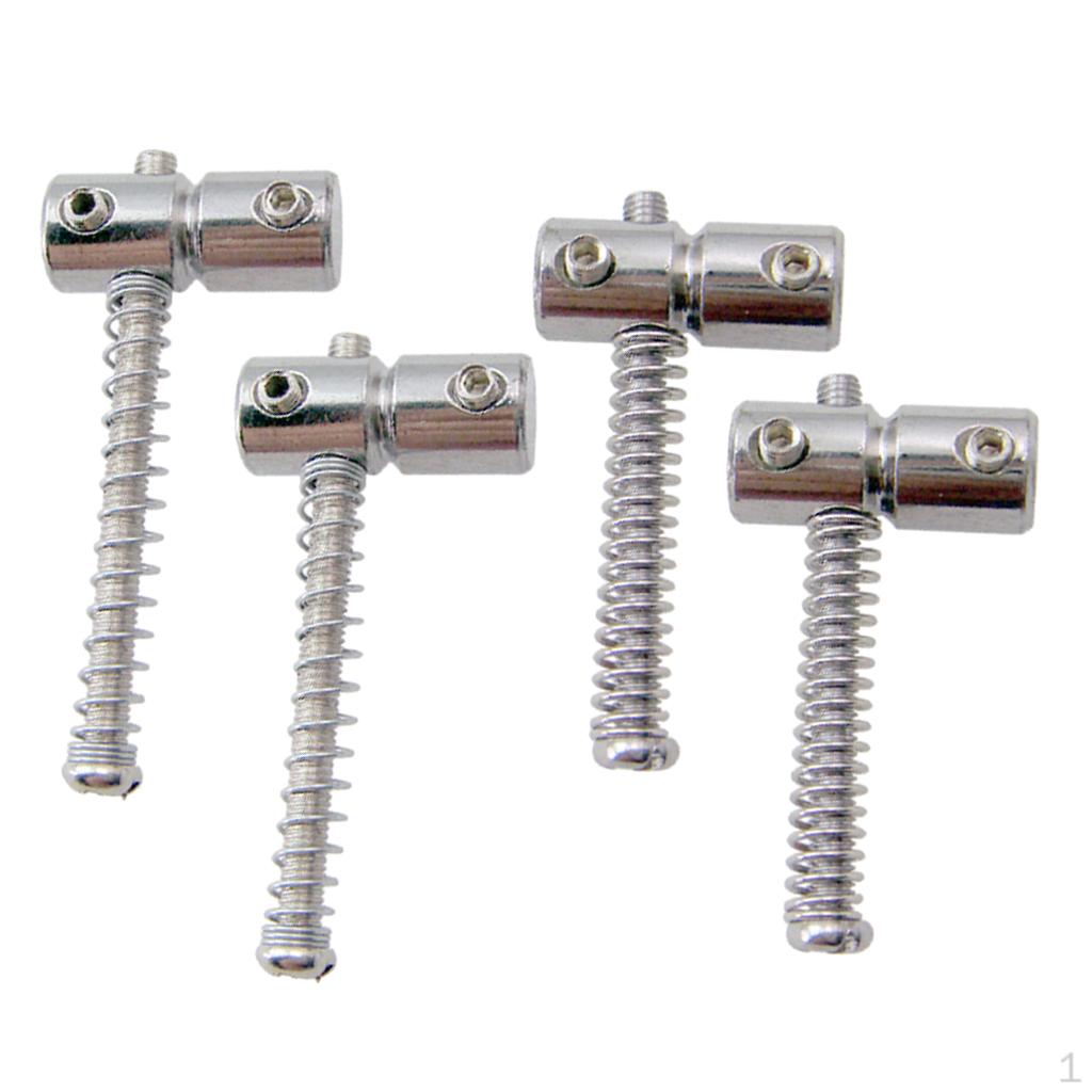 

2 Длинных и Коротких Басовых e для Запасной Части Электрического серебряный