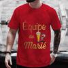 Evg Team Groom Man T Shirt French Wedding Party Tees Future Groom Squad Beer Graphic Y2k Tops Boyfriend Bachelor Party Tshirt