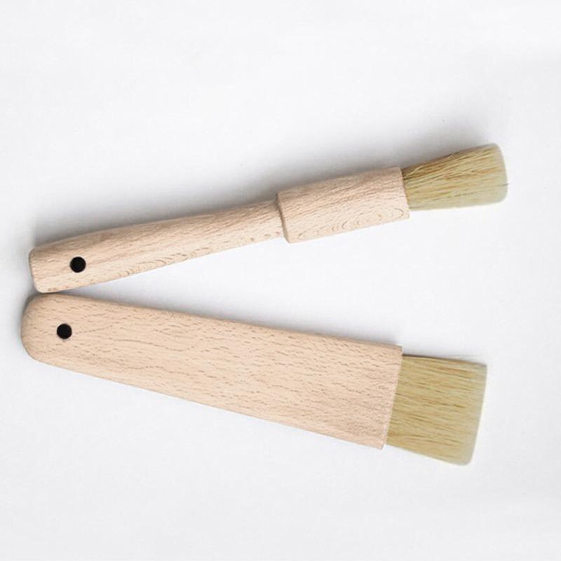 Kitchen Barbecuing Oil Basting Baking Brushes Wooden Handle Sauce Butter Pastry Brush Baking Cooking Tools Bakeware