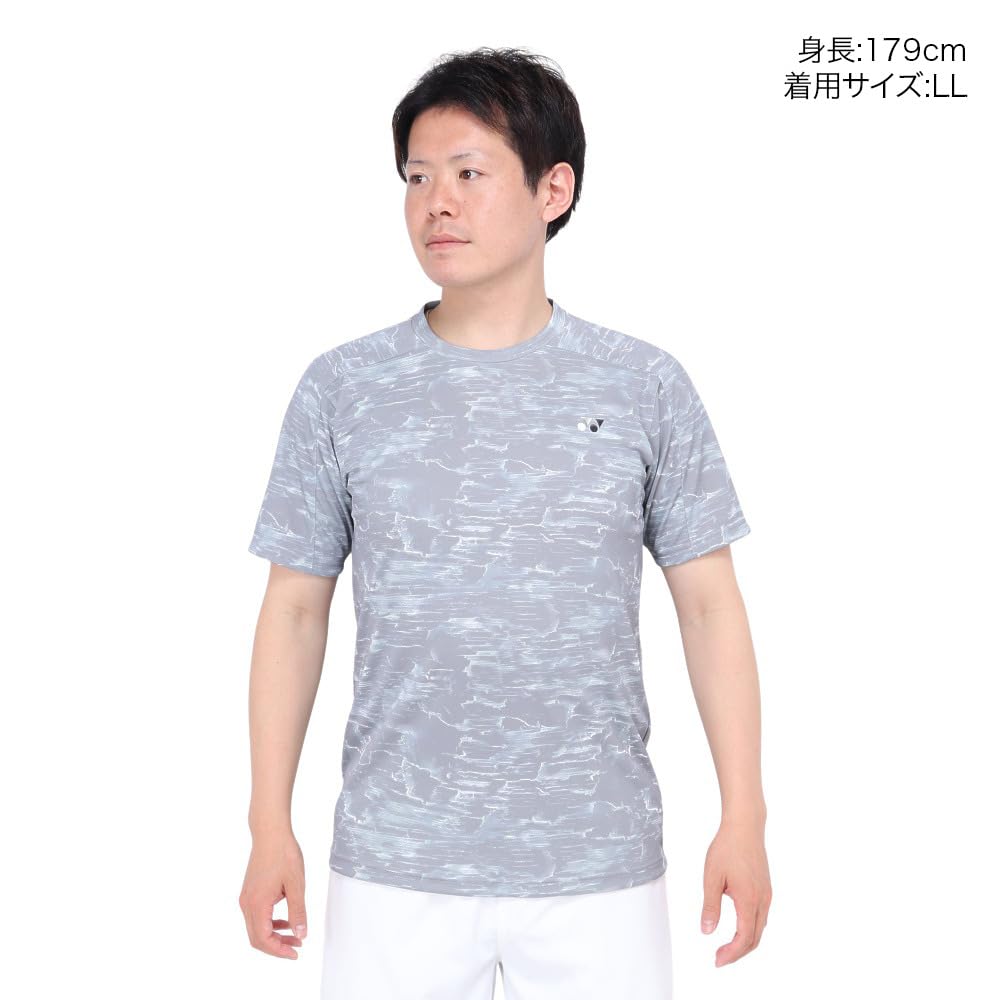 YONEX Short Sleeve Game Shirt Gray Size M (Fit Style), (010),