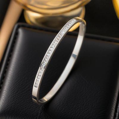Women's Non-fading Titanium Steel Zirconia Bracelet