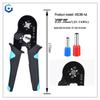 HSC8 6-4A European Ratchet Crimping Pliers Set with Manual for Labor-Saving Cold Crimping