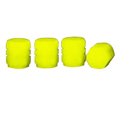 Luminous Tire Valve Cap Rubber Fluorescent Tire Valve Cap Luminous Air Nozzle Tire Valve