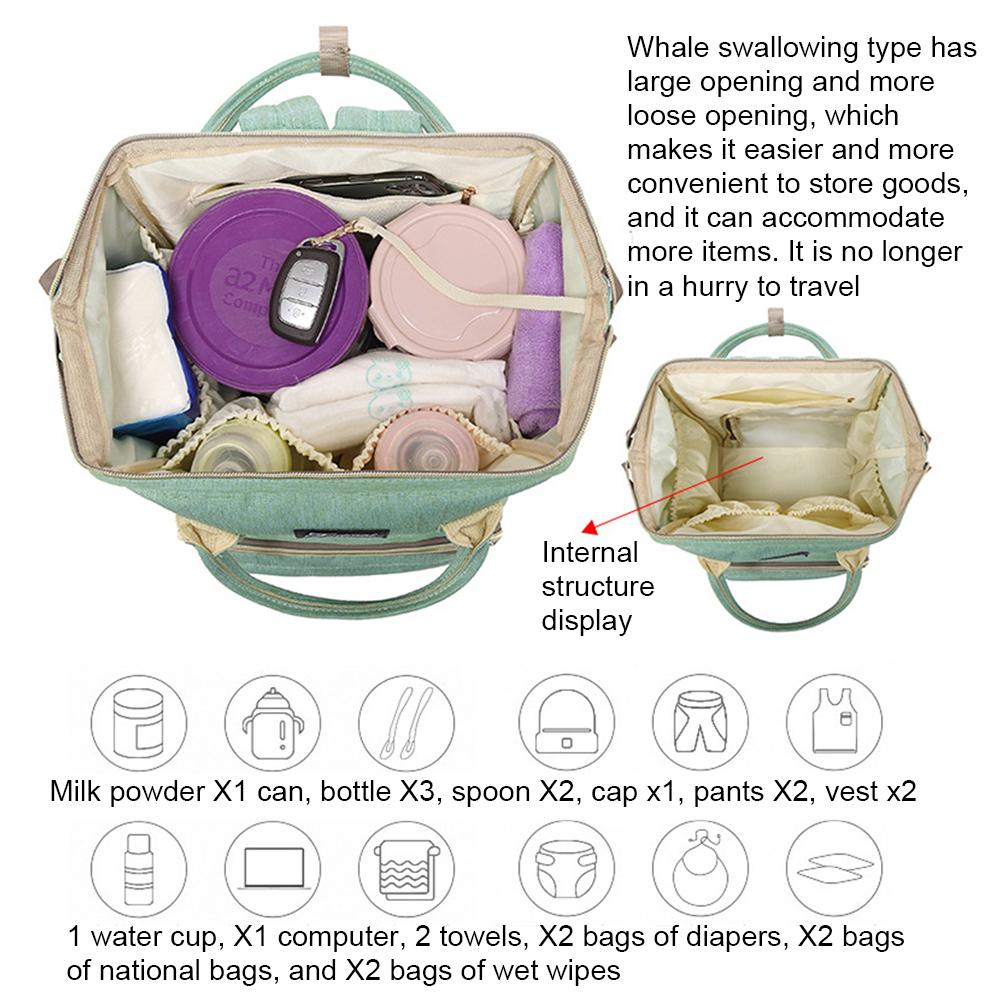 mooedcoe diaper bolsa