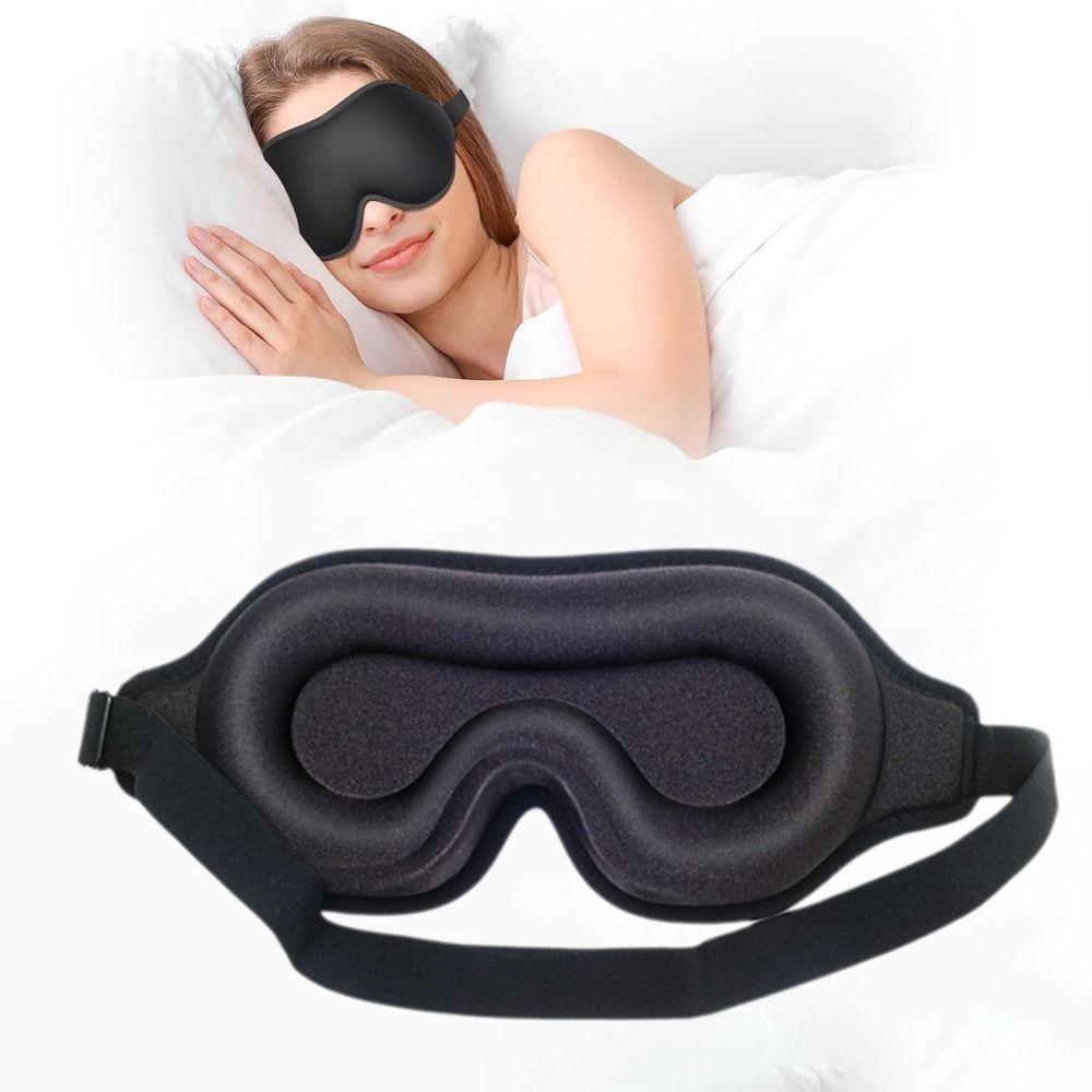 Adjustable Blockout Light Eye Cover Soft Sleeping Aid Eye Mask Universal 3D Sleep Mask  Airplane