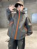 Boys' Trendy Hooded Windbreaker for Medium & Large Children - 2026 Spring/Autumn Fashion Jacket