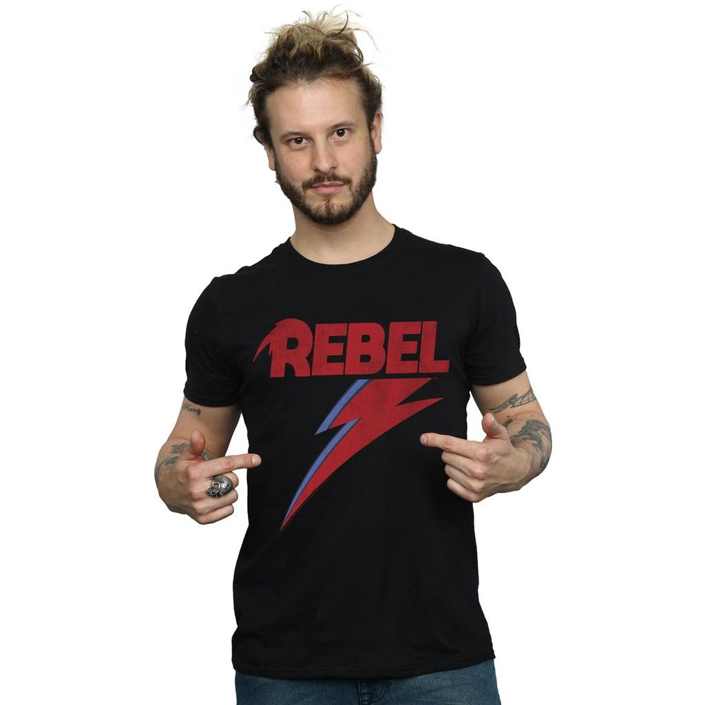 David Bowie Mens Distressed Rebel T-Shirt