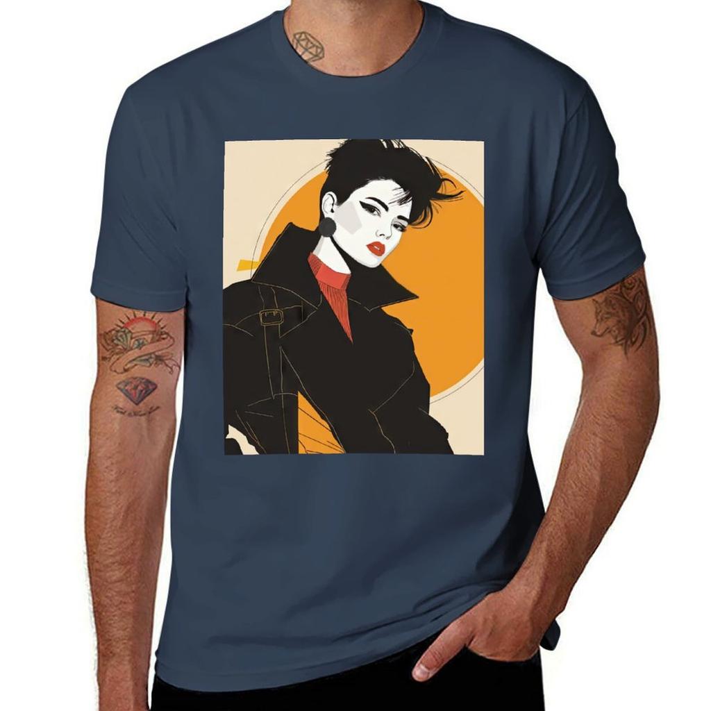 Kate Ode To Patrick Nagel Tshirt Unisex T Shirt Cotton High Quality Black Cotton Tshirt Plain For Unisex Package Tshirt